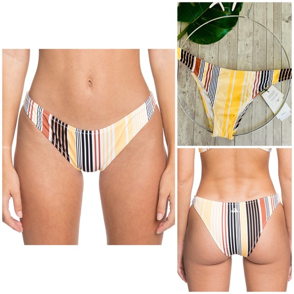🔆 Quiksilver Hi Cut Bikini Bottom - Picture 1 of 10